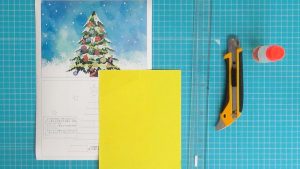 飛び出す仕組みのクリスマスカードを作る。